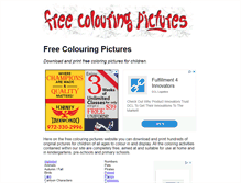 Tablet Screenshot of freecolouringpictures.com